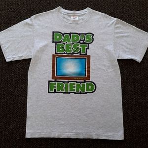 Vintage 90s Dads Best Friend TV Television Softee Tee Jays Tshirt Size Large